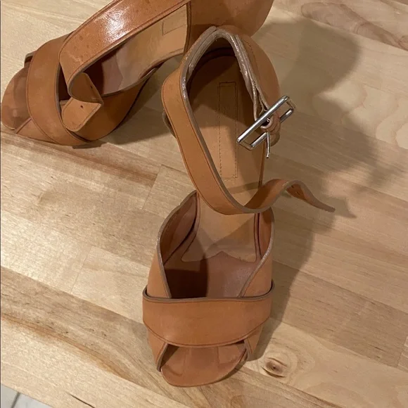 Celine Brown Leather Stilettos